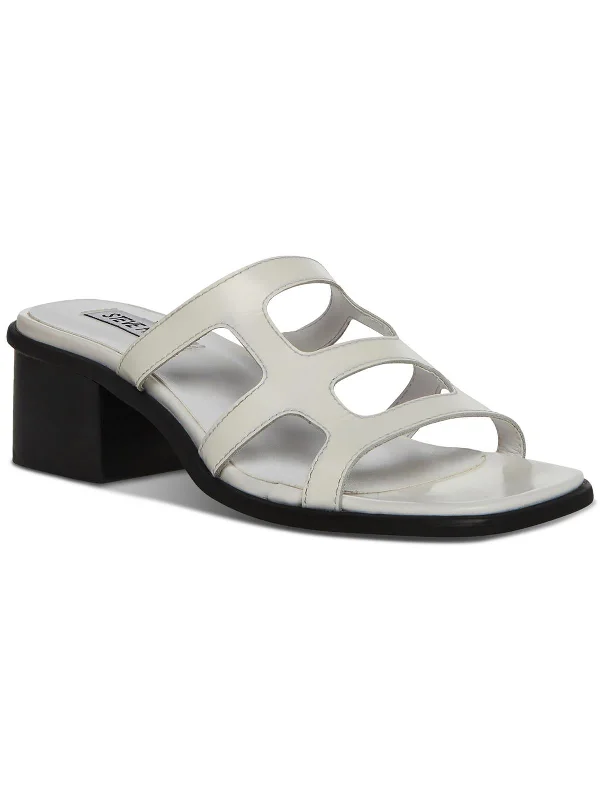New Deal Princess Womens Leather Slip On Heels