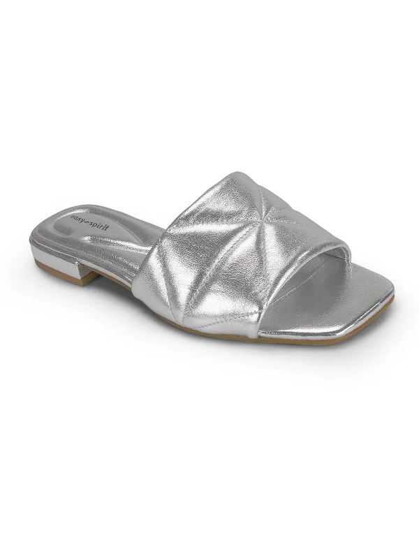 TIME-Limited Offer QUINCIE Womens Leather Open Toe Slide Sandals