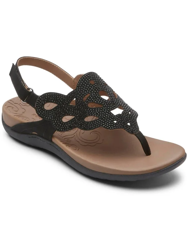 Shop the Weekend Away Ridge Womens Embellished Thong Slingback Sandals