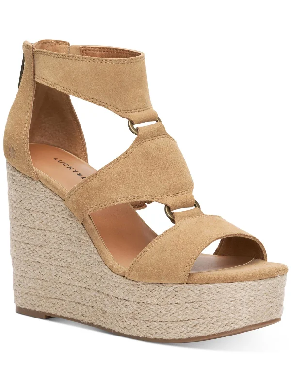 Buy Now Rillyon Womens Suede Gladiator Wedge Sandals