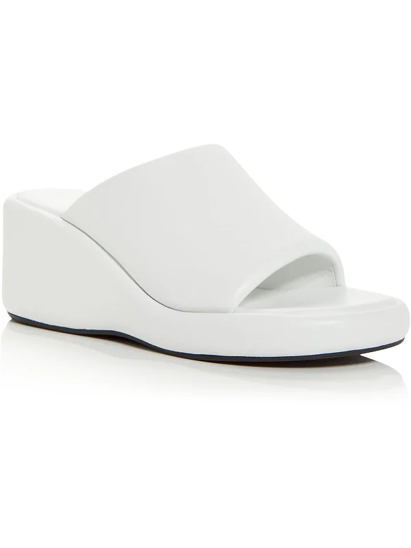 Flash Deals Rise Wedge Womens Comfort Insole Leather Wedge Sandals