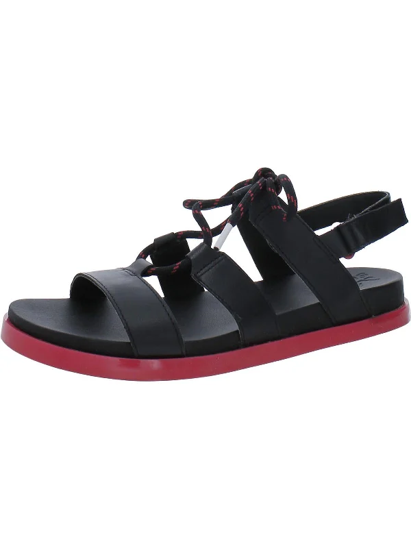 Weekend Bargains to Celebrate Roaming Lace Womens Leather Flatform Gladiator Sandals