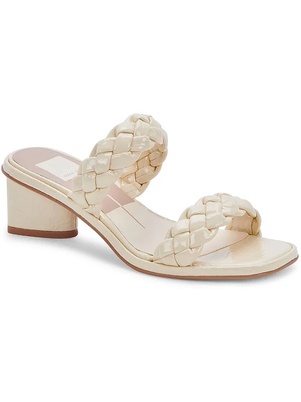 Weekend Specials to Celebrate Ronin Womens Patent Leather Square Toe Mule Sandals