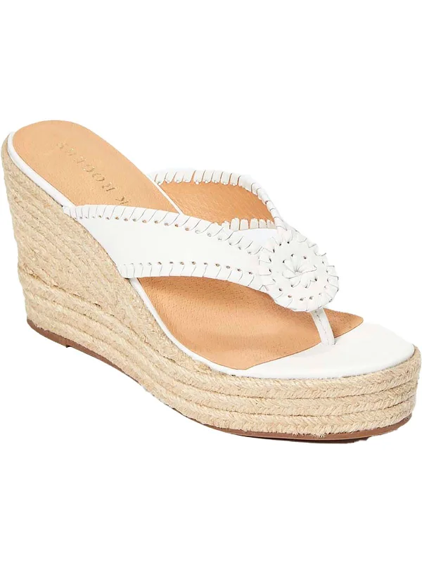 Your Favorite Items, Now At Lower Prices Rowan Womens Leather Wedge Espadrilles