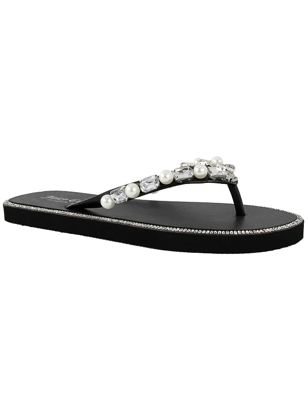Today's Special SADE Womens Faux Leather Casual Thong Sandals
