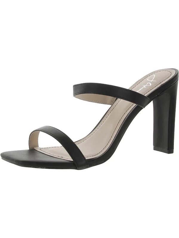Big Savings Saint Womens Faux Leather Square Toe Heels