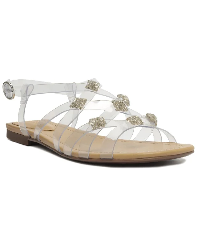 Massive Deal SCHUTZ Georgia Flat Leather-Trim Flat