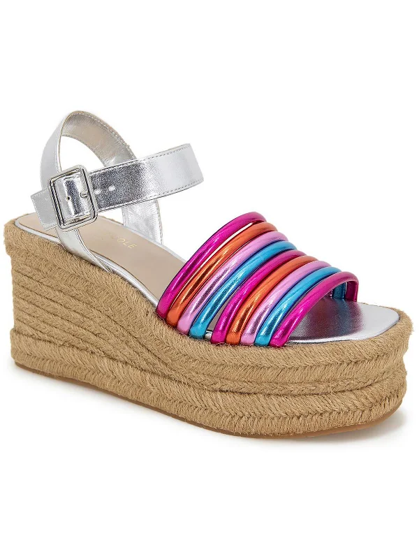 Overstock Clearance SHELBY Womens Casual Ankle strap Wedge Sandals