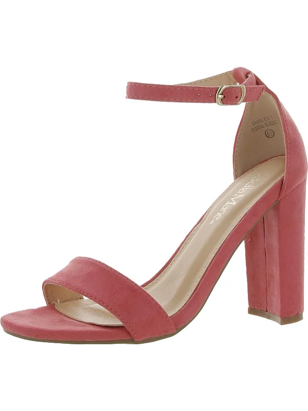 Incredible Offers Shirley Womens Faux Suede Open Toe Dress Sandals