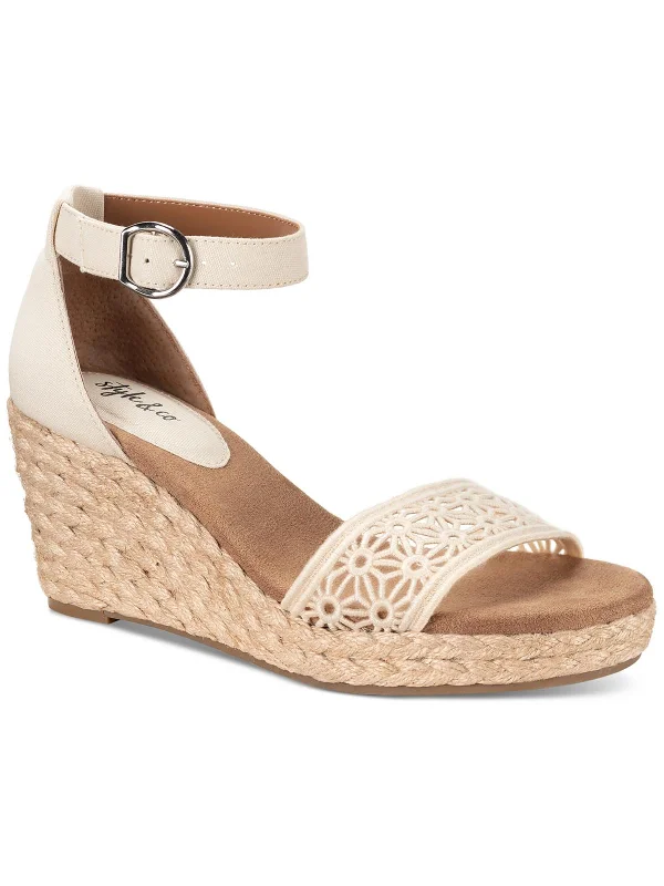 Overstock Shirleyy Womens Faux Suede Platform Wedge Sandals