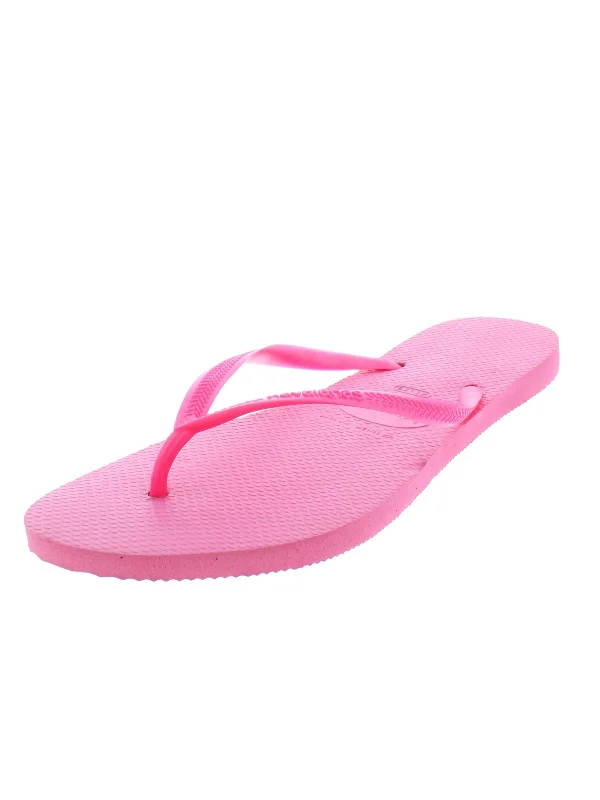 Weekend Savings Fiesta Slim Womens Textured Thong Flip-Flops