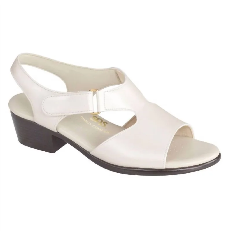 Mega Sale Suntimer Sandal - Medium In Pearl Bone