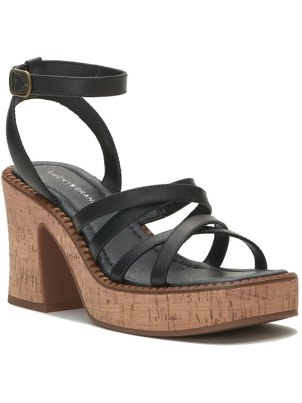 Score The Best Deals Before Monday Taiza Womens Leather Strappy Platform Sandals