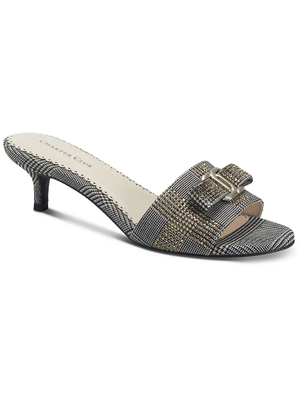 Weekend Savings Delight Tessa Womens Embellished Slip On Heels
