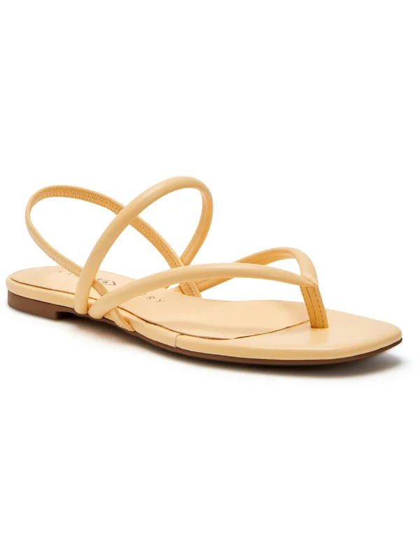 Hurry In The Claire Sandal Womens Snake Print Slip-On Thong Sandals