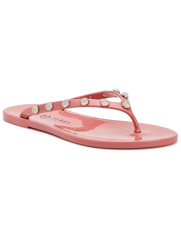 Weekend Steals Await The Geli Gem Womens Embellished Man Made Jelly Sandals