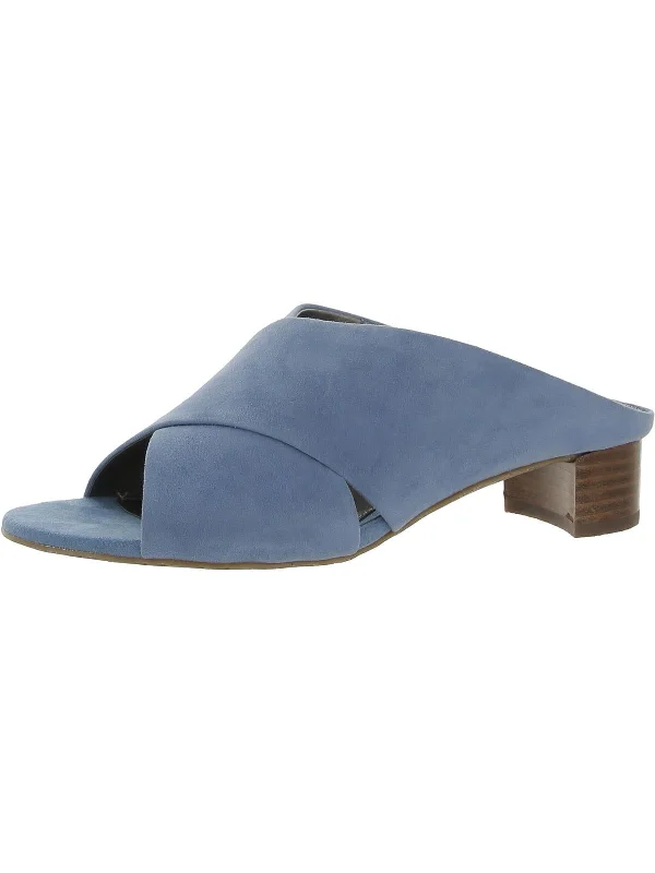 Sale Event Va Va Voom Womens Suede Peep-Toe Mule Sandals