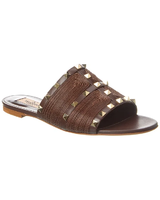 Super Savings Valentino Rockstud Leather Sandal