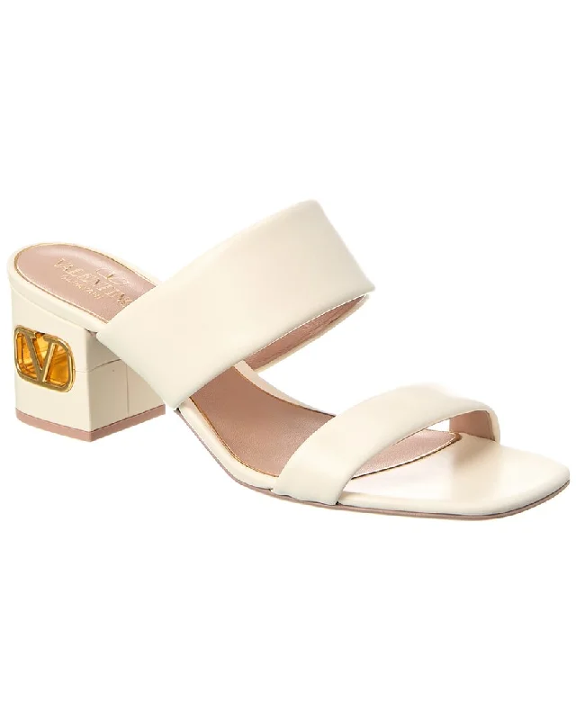 Weekend Savings Fiesta Valentino VLogo 60 Leather Sandal