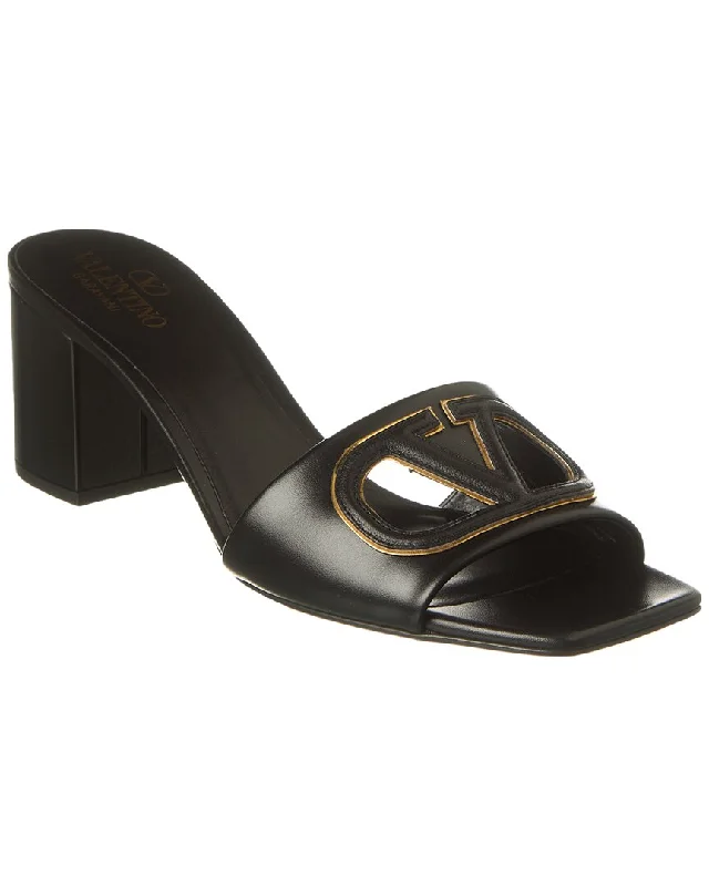 Special Price Valentino VLogo 60 Leather Sandal