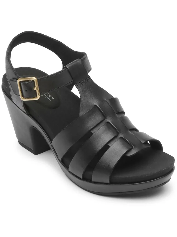 Incredible Offers VIVIANNE WOVEN Womens Faux Leather Dressy Strappy Sandals