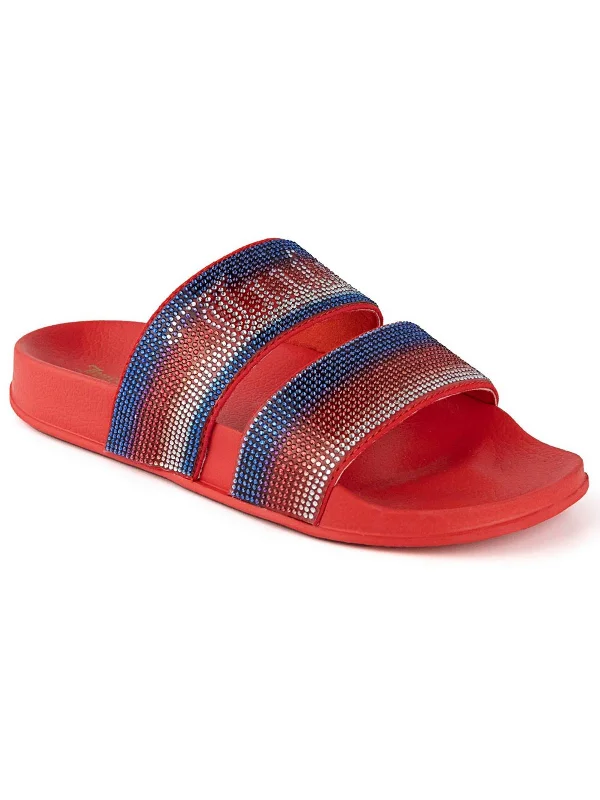 Sale Event Winx Womens Slip On Rhinestone Pool Slides