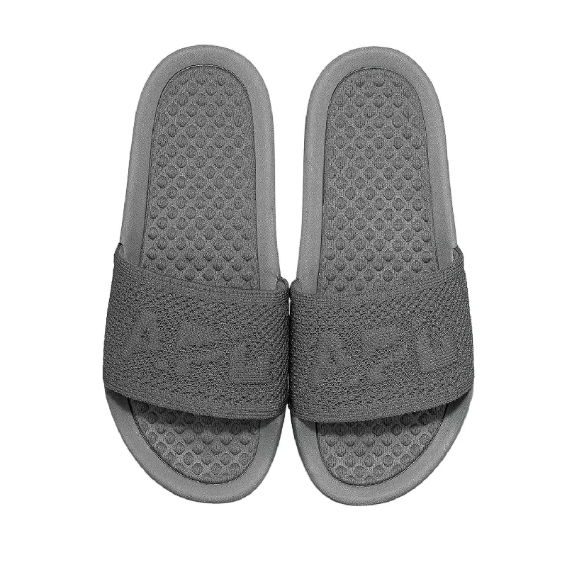 Weekend Bargains to Indulge In Women's Big Logo Techloom Slide In Cosmic Grey
