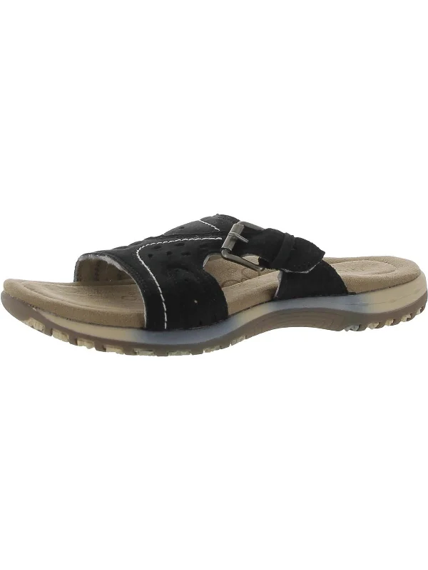 Sale Event Womens Buckle Cut-Out Slide Sandals
