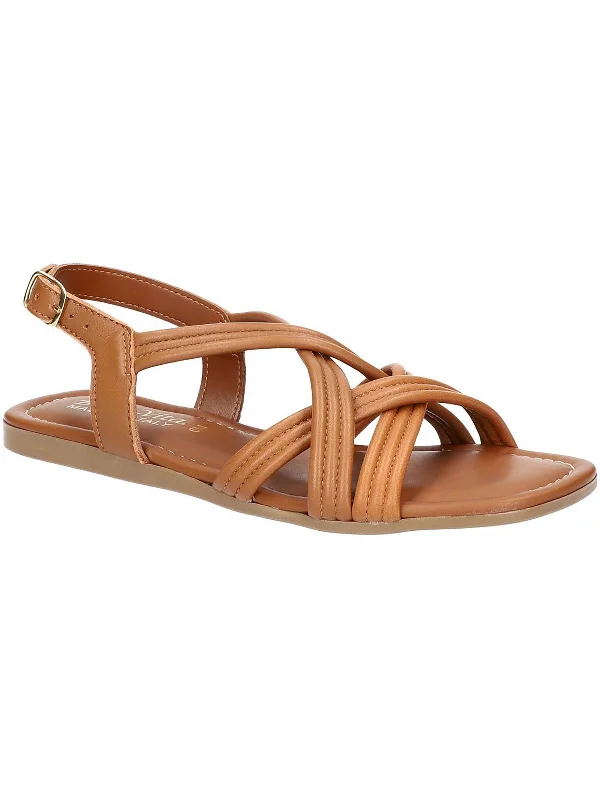 Early Bird Womens Comfort Insole Manmade Flatform Sandals