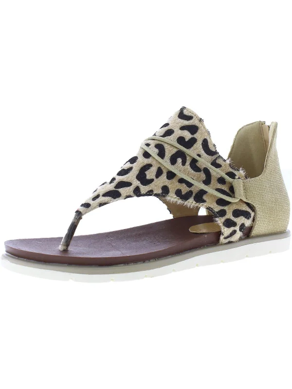 Mega Sale Womens Faux Fur Slip-On Thong Sandals