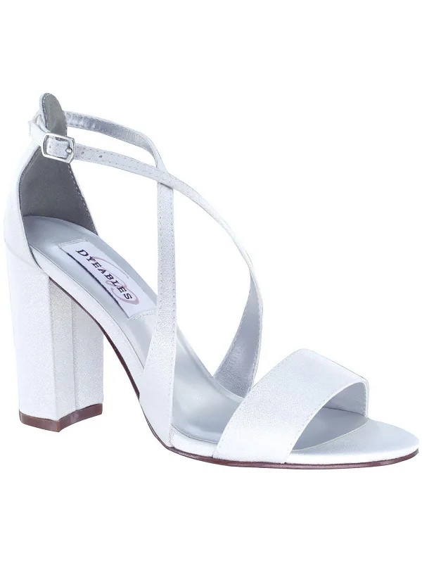 Time-Sensitive Womens Faux Leather Block Heel