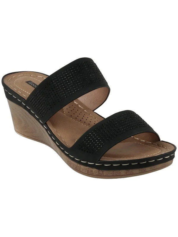 Unmissable Sale Womens Faux Leather Mule Sandals