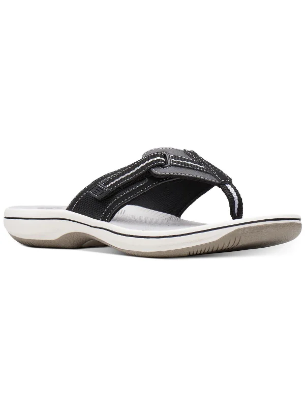 Weekend Savings Spree Womens Faux Leather Thong Sandals