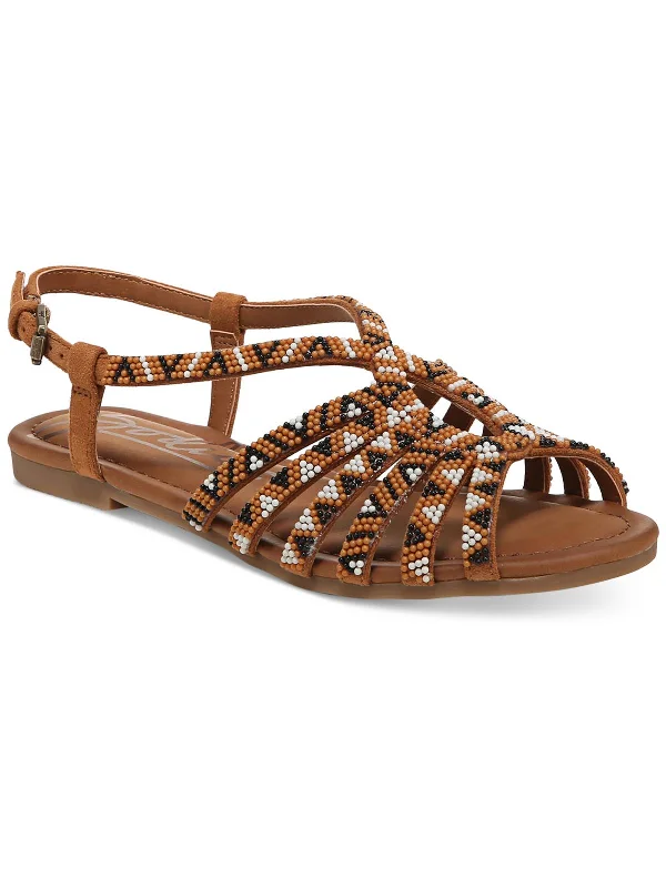 Don't Miss These Must-Have Offers Womens Faux Suede Open Toe Flatform Sandals