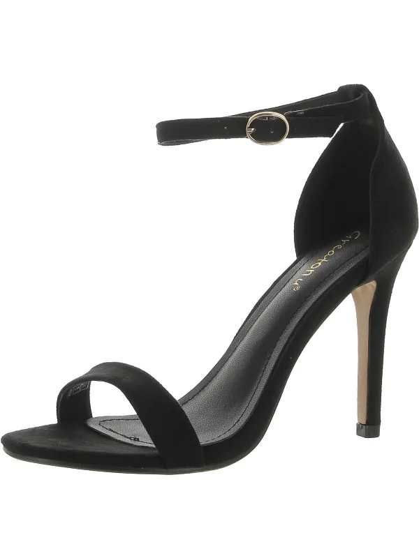 Super Bargain Womens Faux Suede Stiletto Heels