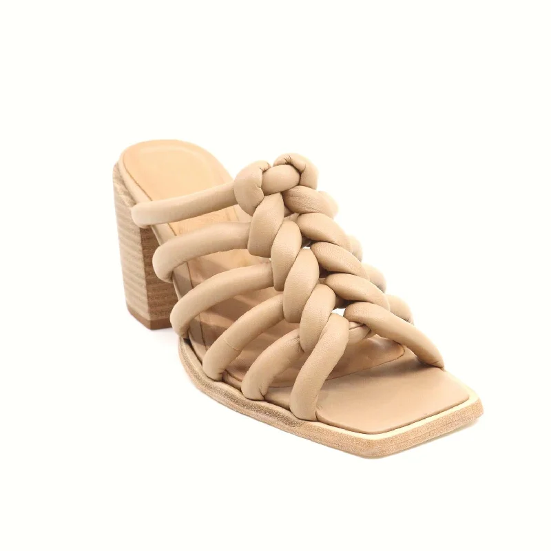Act Now Women's Helena Nude Sandals In Gold