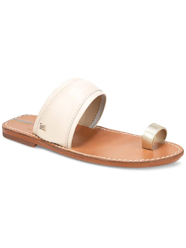 Best Prices Of The Season Happening Now Womens Leather Toe Loop Slide Sandals