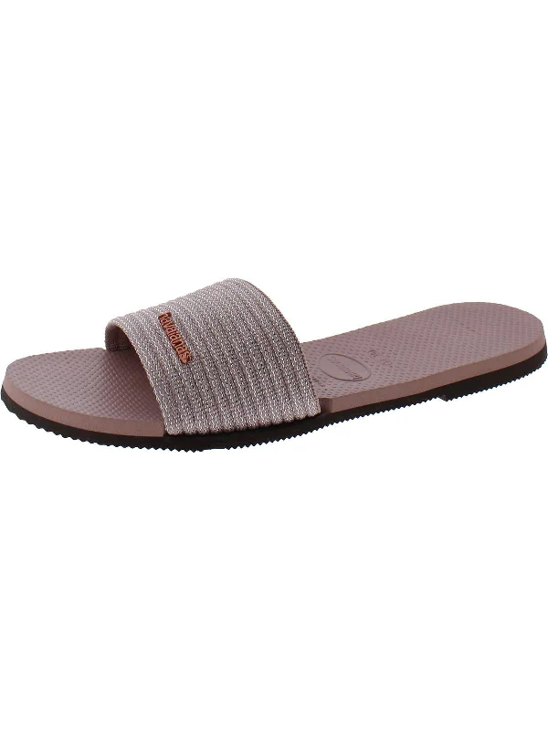Upgrade Your Wardrobe For Less Womens Metallic Flatform Sandals