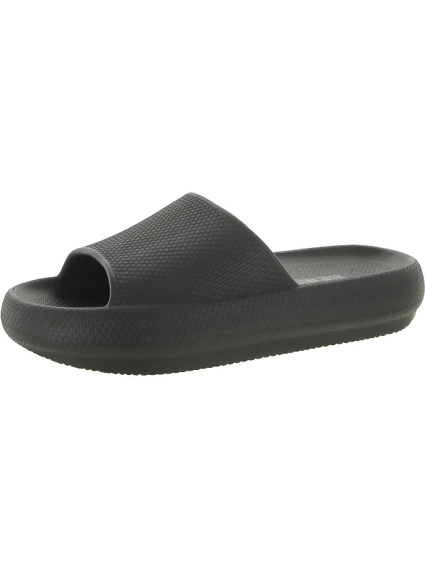 Super Sale Womens Open Toe Slip On Platform Sandals