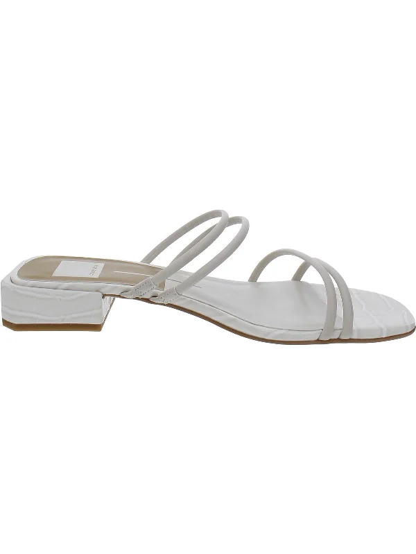 Bonus Savings Womens Open Toe Strappy Slide Sandals