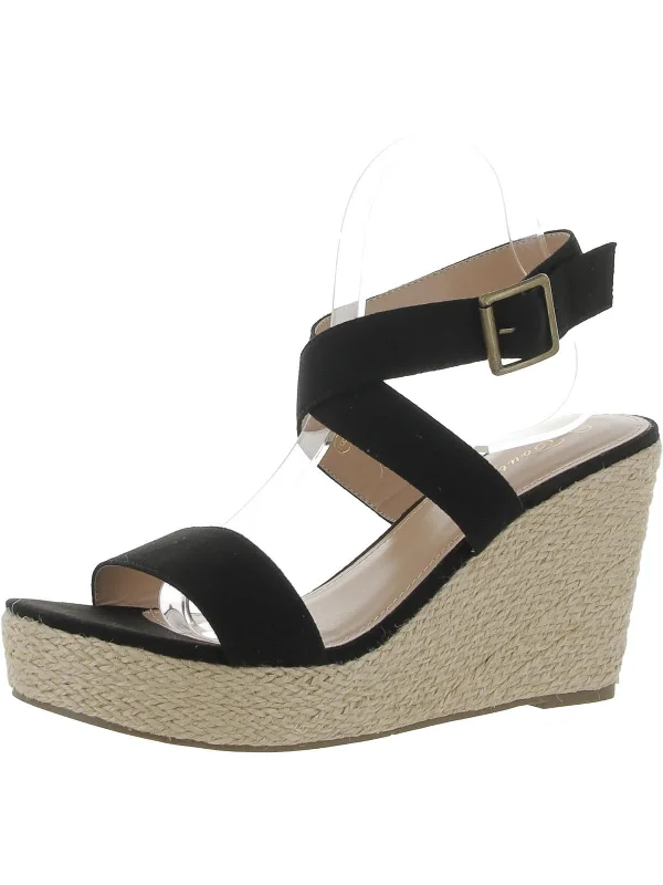 Referral Discount Womens Platform Open Toe Espadrilles