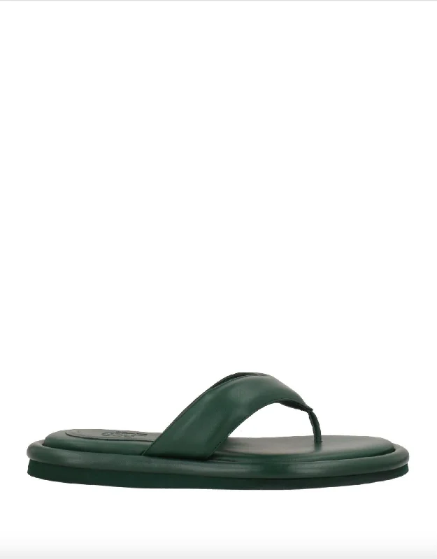 Weekend Specials to Celebrate Women's Puffy Thong Sandal In Cliff Green