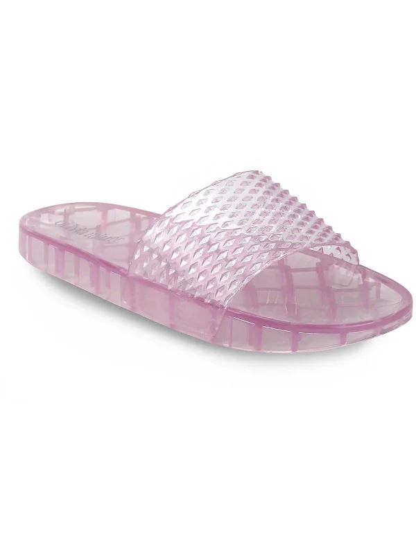 Massive Deals Womens Slip-On Solid Slide Sandals