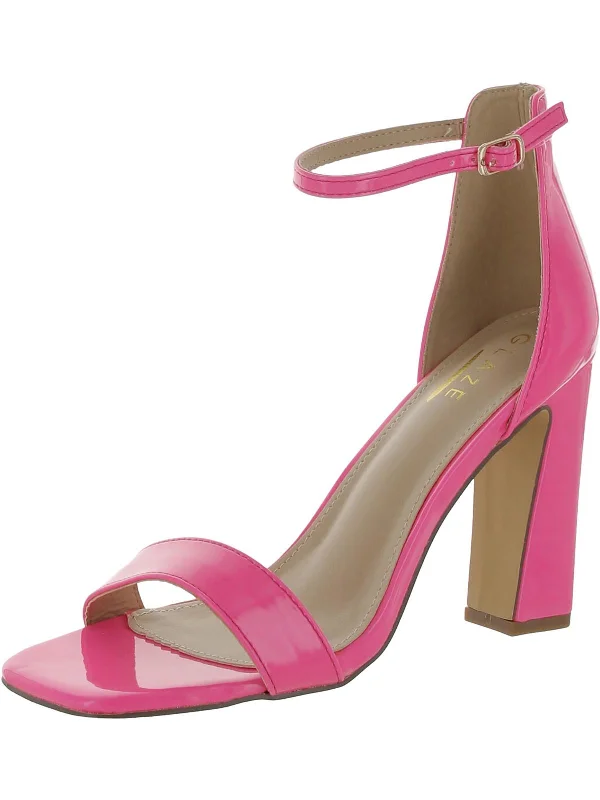 Weekend Offers That Delight Womens Solid Patent Block Heel