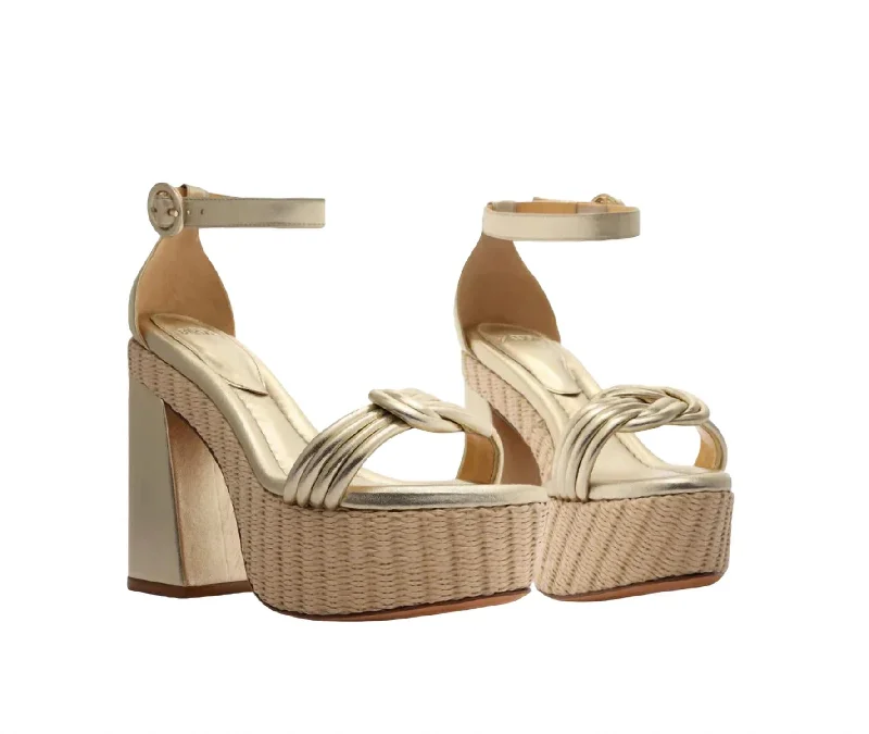 Weekend Specials to Indulge In Women's Vicky Ankle Wrap 120 Sandal In Gold