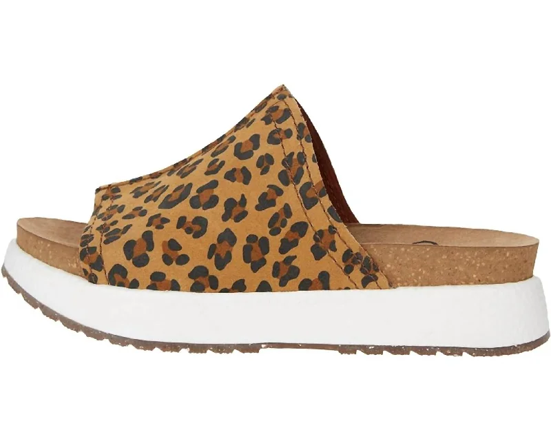 Act Fast Women's Wayside Sandal In Leopard