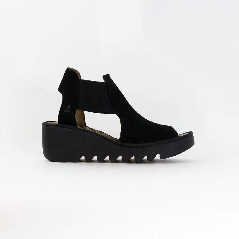 Overstock Women's Wedge Sandal In Black Suede