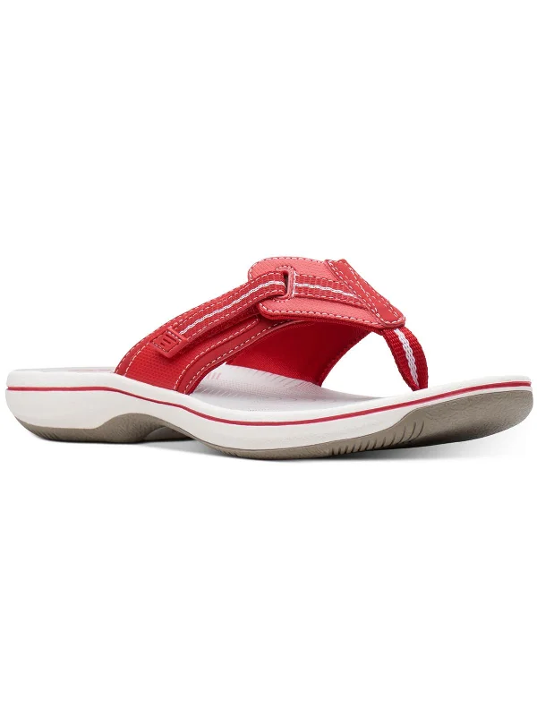 Reduced Prices Womens Woven Cushioned Footbed Thong Sandals