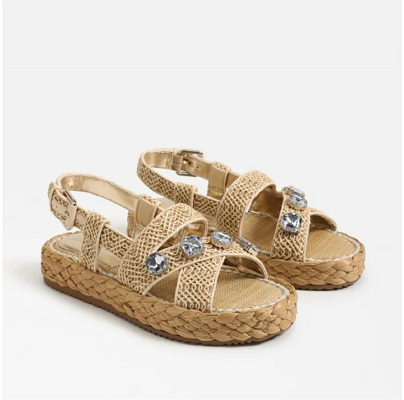 Low Price Wrigley Platform Sandal In Natural