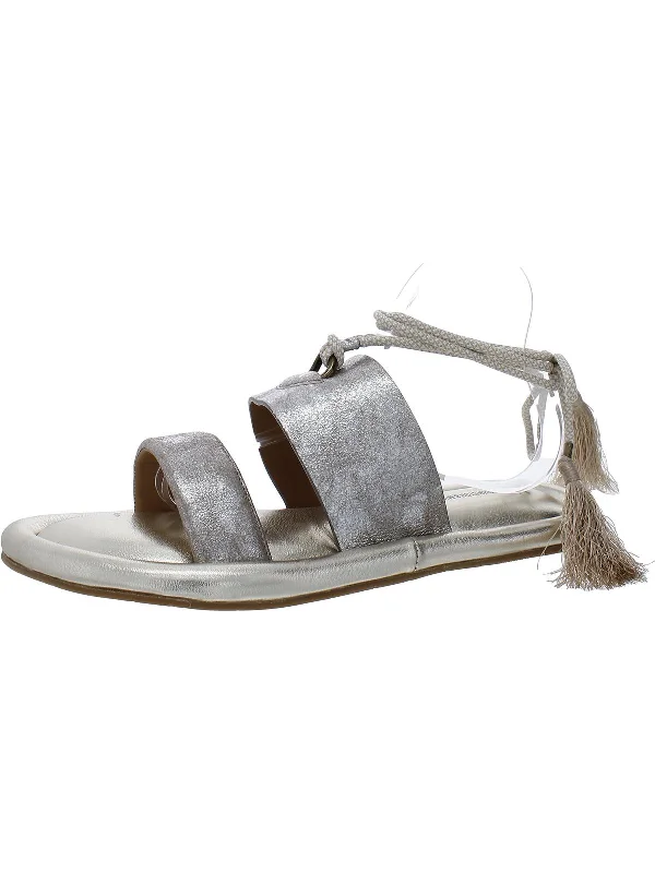 Special Savings Event Happening Now Zoey Womens Faux Suede Metallic Slide Sandals